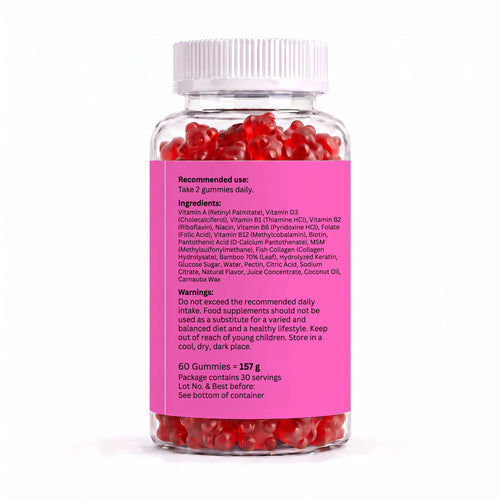 Hair, Skin & Nails Gummies – 60 Gummies