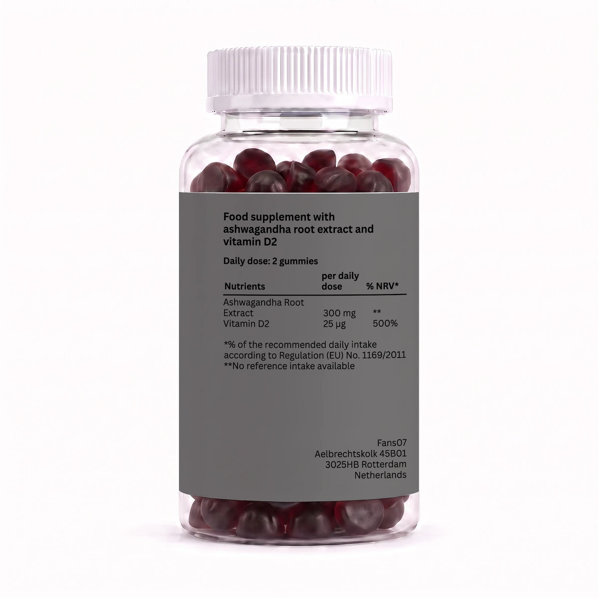 Ashwagandha + Vitamin D2 Gummies – 60 Gummies
